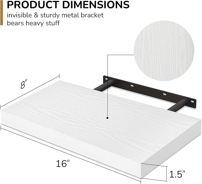 Fun Memories 16 Inch Floating Shelves - Image 3