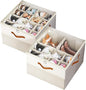 Shoe Organizer for Closet, 2 Pack Foldable Shoe Storage Organizer Box Bin by Unknown