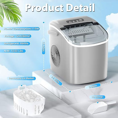 Antarctic Star Countertop Ice Maker，Portable Ice Makers - Image 6