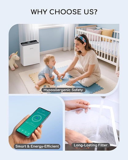 Air Purifier for Home Bedroom Large Room Up to 2000Ft², Smart APP&Voice Control - Image 8