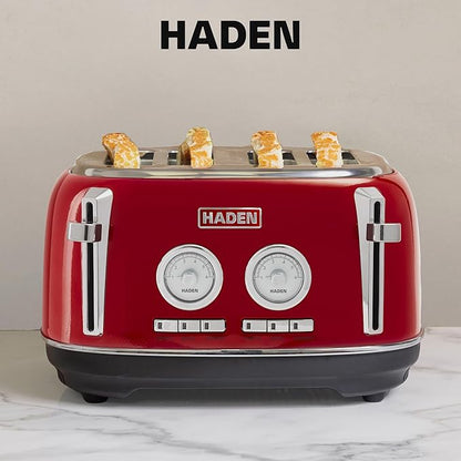 Haden Dorset 4 Slice Wide Slot Stainless Steel Toaster - Image 7