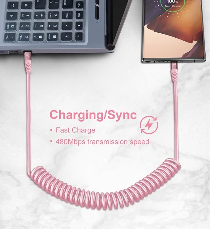 USB C to USB C Cable, CarPlay iPhone USB-C Cable/Android Auto USB C Cord - Image 5