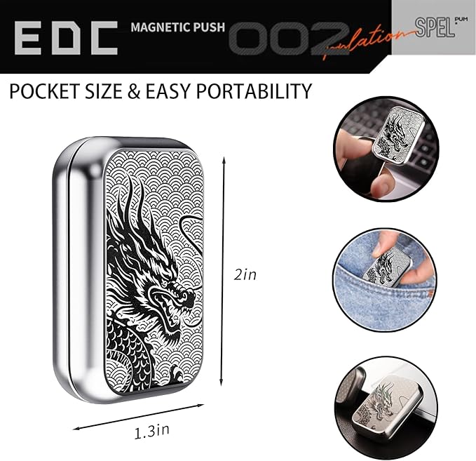 Fidget Slider, Metal Fidget Toy Adults-Smooth Operation - Image 3