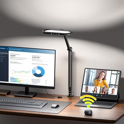 LED Desk Lamp for Home Office, Eye-Care Double-Sided Desk Light by LitONES