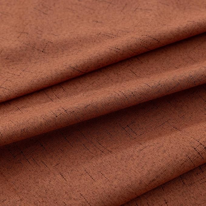 KOUFALL Terracotta Rustic Boho Blackout Curtains 84 Inch Long - Image 7