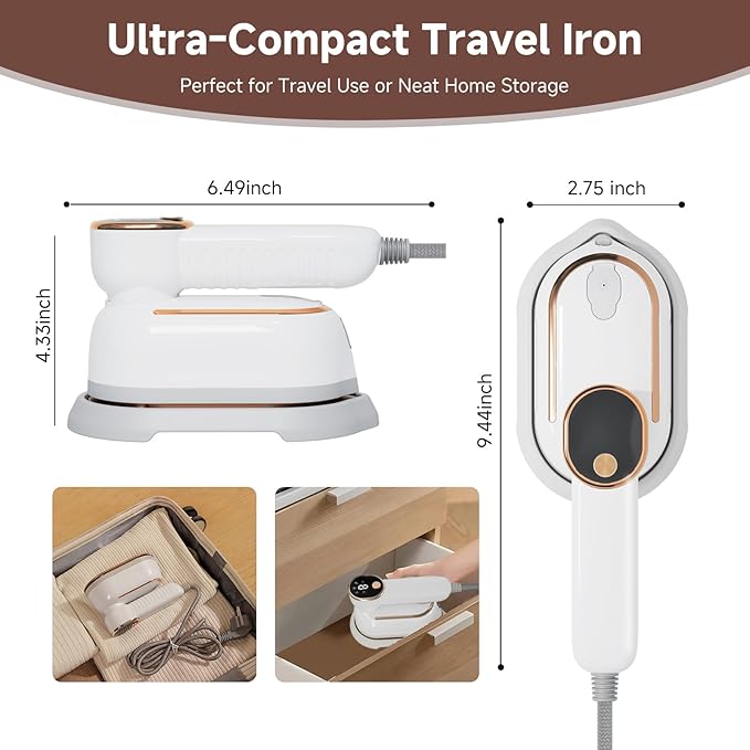 Travel Steamer, 1200W Portable Steamer - Image 7