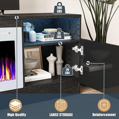 VITESSE TV Stand Fireplace - Image 6