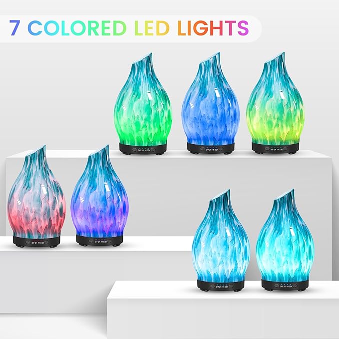 Essential Oil Diffuser, 120ML Glass Aromatherapy Diffuser - Image 2