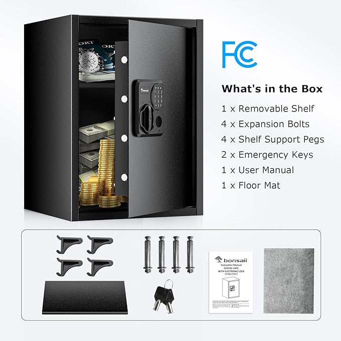 Bonsaii Large Safe Box 1.8 Cubic Feet - Image 6