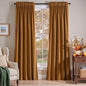 Lazzzy Velvet Blackout Curtains Thermal Insulated Room Window Drapes Super Soft by Lazzzy