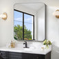 FORBATH 30x36 Inch Silver Bathroom Mirror by FORBATH