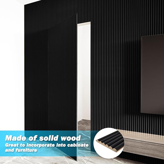 Art3d Fluted Wood Panel for Wall and Ceiling, Beaded Accent molding for Home - Image 5