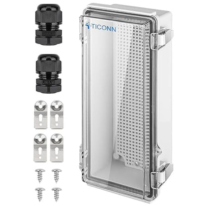 TICONN Waterproof Electrical Junction Box IP67 ABS Plastic Enclosure by TICONN