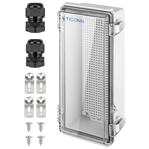 TICONN Waterproof Electrical Junction Box IP67 ABS Plastic Enclosure by TICONN