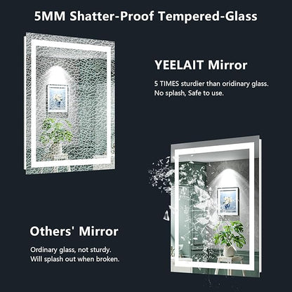 YEELAIT 24x36 Inch LED Bathroom Mirror - Image 6