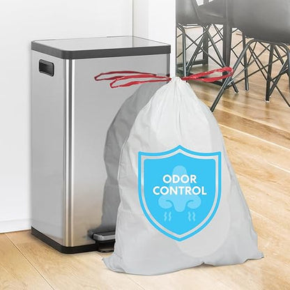 SIMPLI-MAGIC 13 Gallon Drawstring Trash Bags, 120 Pack – Tall Kitchen Garbage - Image 6