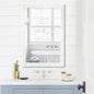 Tanmicoshomy White Shell Framed Rectangular Wall Mirrors by Tanmicoshomy