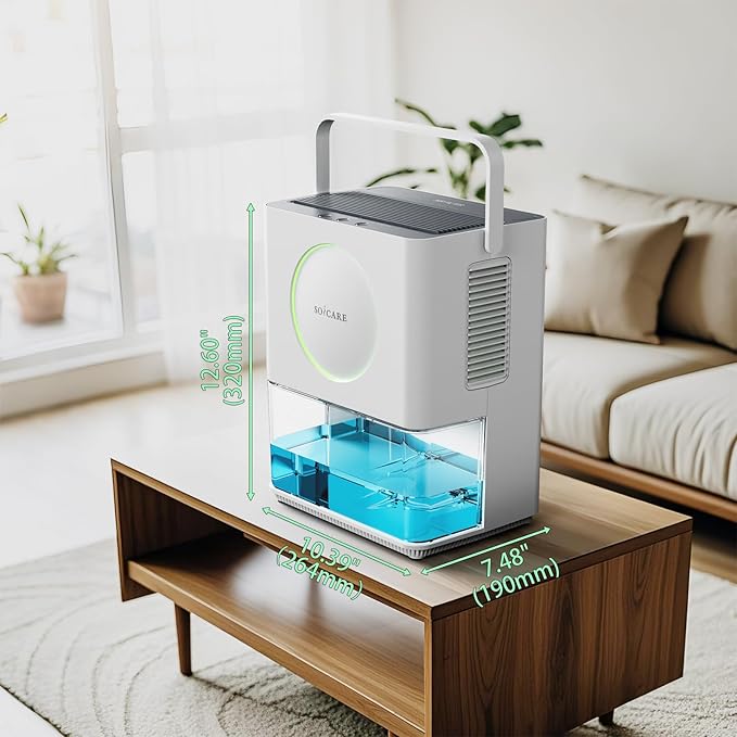 SOICARE 108 OZ Home Dehumidifier, Small Portable Room Dehumidifier - Image 6