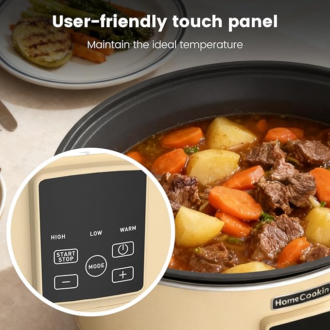 HOMECOOKIN Slow Cooker, Extra Large 10 Quart Digital Programmable Slow Cookers - Image 5