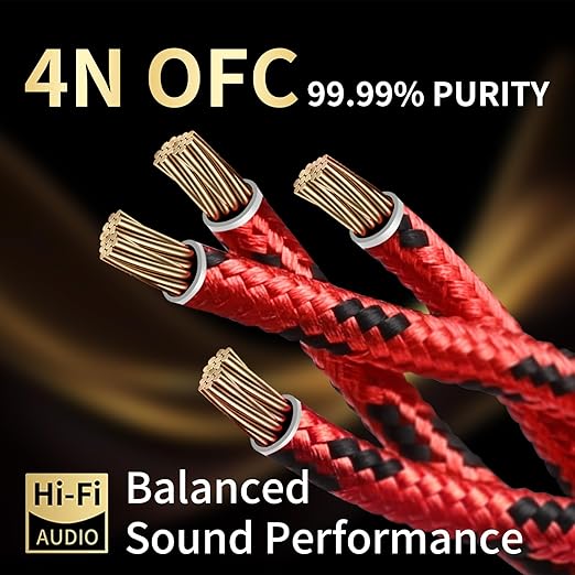 10 AWG 2Pack Audiophile Speaker Cable – Speaker Wire - Image 2
