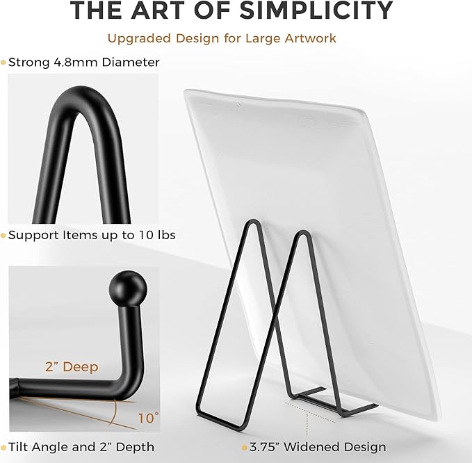 TR-LIFE 3 Pack 8 Inch Large Plate Stands - Image 3