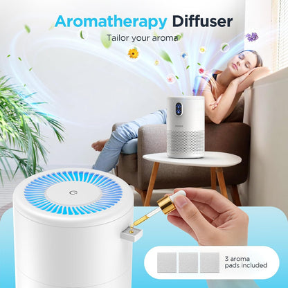 mooka air purifiers for home room up to, front angle view