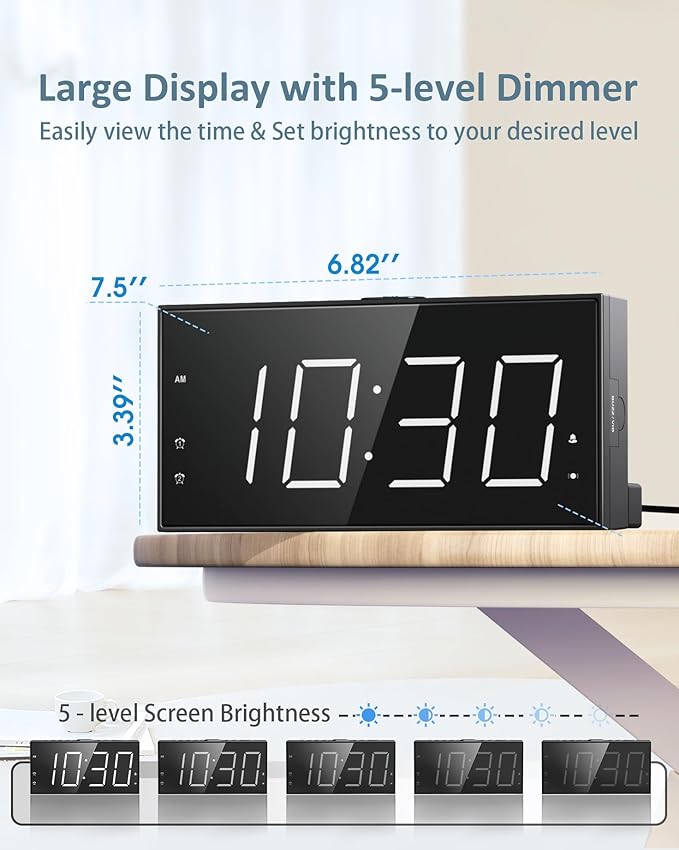 Loud Alarm Clock with Bed Shaker - Image 3