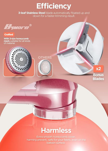 Fabric Shaver, Lint Remover, Bymore Lint Shaver Defuzzer Sweater Shaver - Image 3