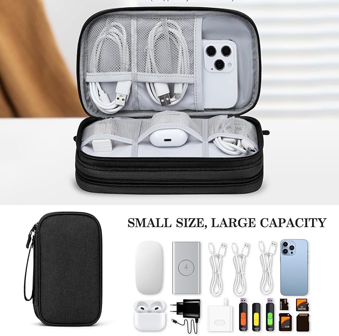 FYY Electronic Organizer, Travel Cable Organizer Bag Pouch Electronic - Image 6
