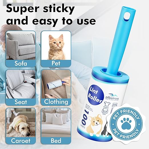 Lint Rollers for Pet Hair Extra Sticky, 1200 Sheets Mega Value Set Lint Rollers - Image 5
