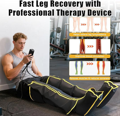 Air Compression Leg Massager, Professional Sequential Foot & Full Leg Massager - Image 3