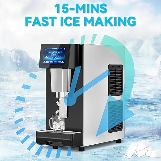 Nugget Ice Maker Machine Countertop, Ice/Water/Ice & Water Optional, 95LBS/24H - Image 6