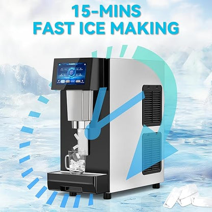 Nugget Ice Maker Machine Countertop, Ice/Water/Ice & Water Optional, 95LBS/24H - Image 6