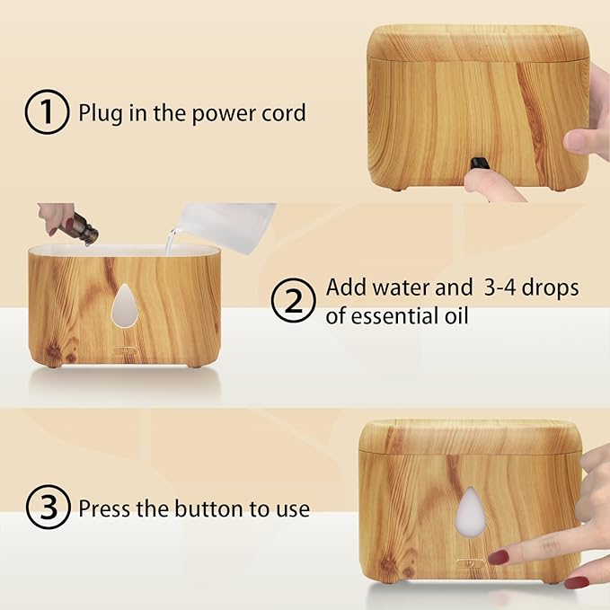 Flame Diffuser for Essential Oils, 200ml Ultrasonic Aroma Diffusers - Image 3
