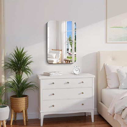 CILIBER Frameless Wall Mirror, HD Shatterproof Vanity Mirror - Image 2