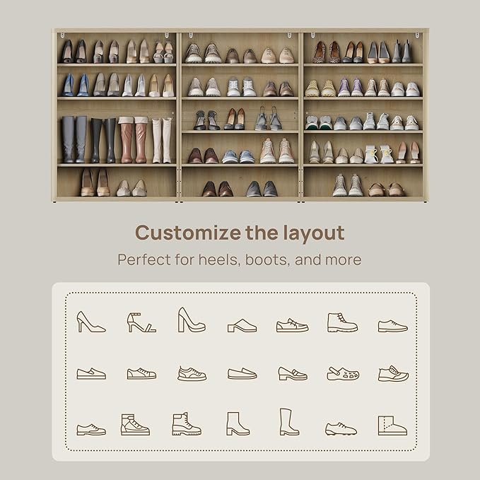 SICOTAS Rattan Shoe Storage Cabinet - Image 6