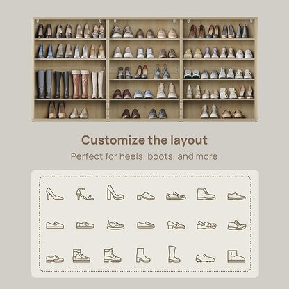 SICOTAS Rattan Shoe Storage Cabinet - Image 6