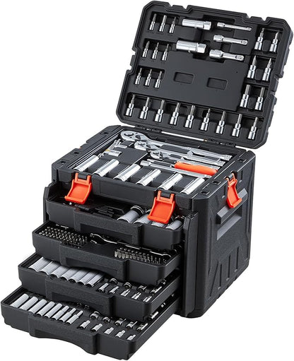 VEVOR Mechanics Tool Set, 297-Piece Mechanic Tool Kit, 1/4 in, 3/8 in, and 1/2 - Image 10