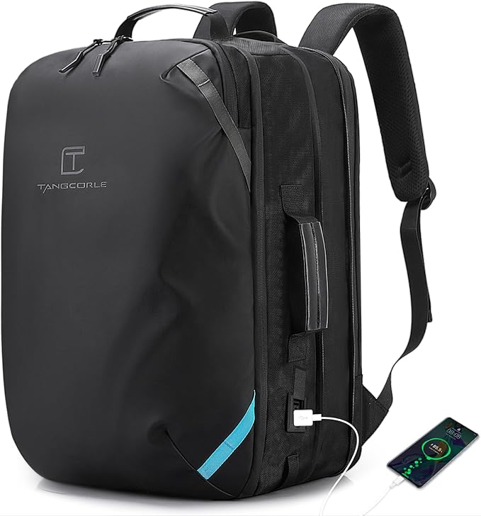 Travel Carry on Backpack, Extra Large Expandable 45L Backpack by TANGCOREL