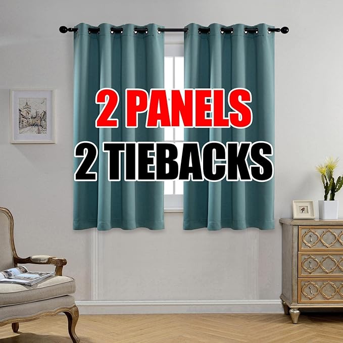 MIUCO Room Darkening Grommet Blackout Curtains by MIUCO