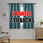 MIUCO Room Darkening Grommet Blackout Curtains by MIUCO