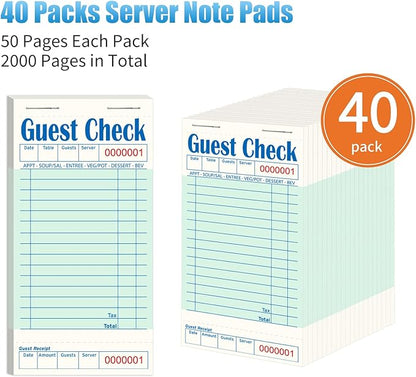40 Pack/2000 Tickets Guest Checks Books - Image 2
