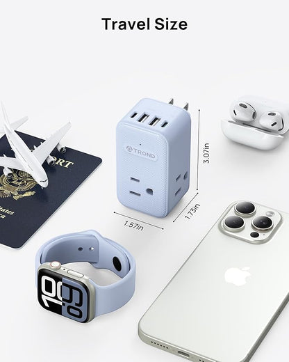 TROND Outlet Extender with 360 Rotating Plug, 3 Way Plug Splitter with PD 20W - Image 7