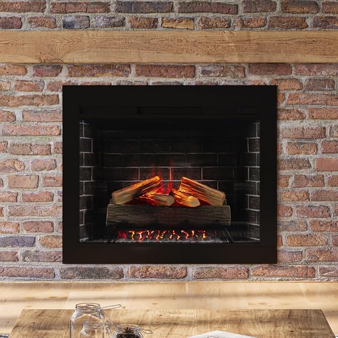 Modern Ember Uptown 33" Inch Electric Fireplace Insert Trim Kit, 3 Inch Trim - Image 4