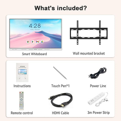 Interactive Smart Board for Classroom, 55” 8+128 GB Electronic Digital - Image 5