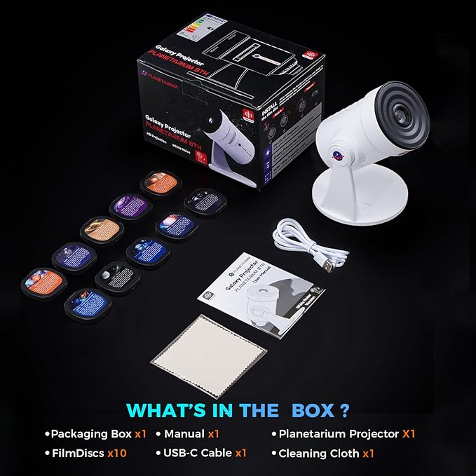 Galaxy Projector White Noise Machine Features 28 Non-Repeating Natural Soothing - Image 7