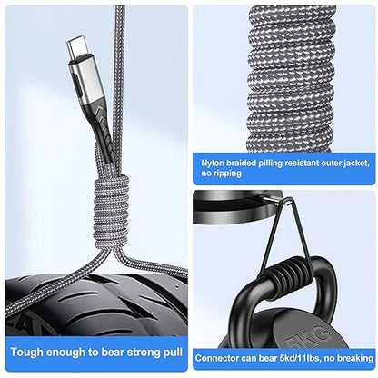 Durcord 2Pack 10ft USB C Charger Cable - 100W Fast Charging - Image 3