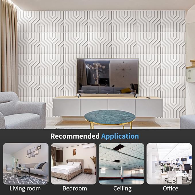 Art3d Decorative 3D Wall Panel, 32 Sq.FT PVC Interior Wall Decor - Image 5