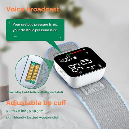 Greetmed Wrist Blood Pressure Monitor Automatic Talking Wrist Blood Pressure - Image 5