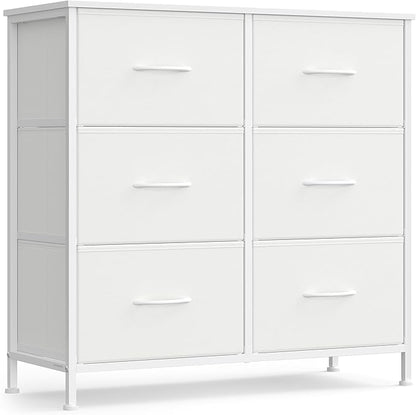 SONGMICS Dresser for Bedroom, Chest of Drawers, TV Stand, 6 Non-Woven Fabric by SONGMICSbySONGMICSHOME